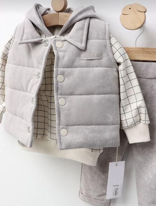 Памучни комплекти от три части за момче