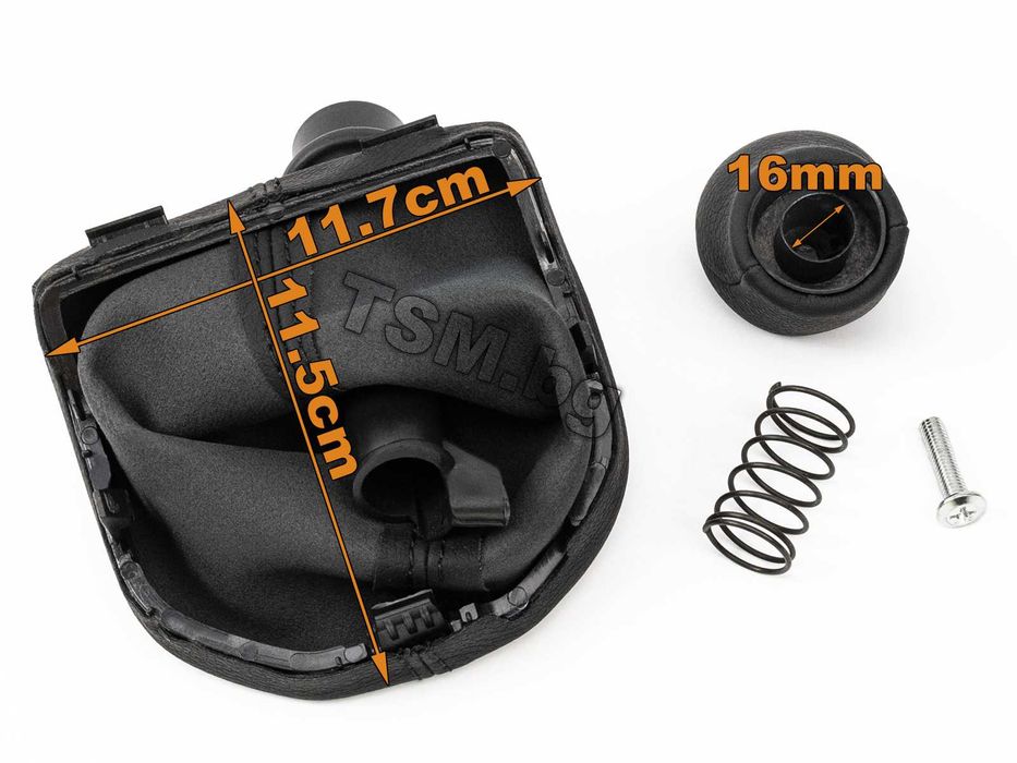 Кожена Топка Скоростен Лост с Маншон за VW Transporter Multivan T6 Ван