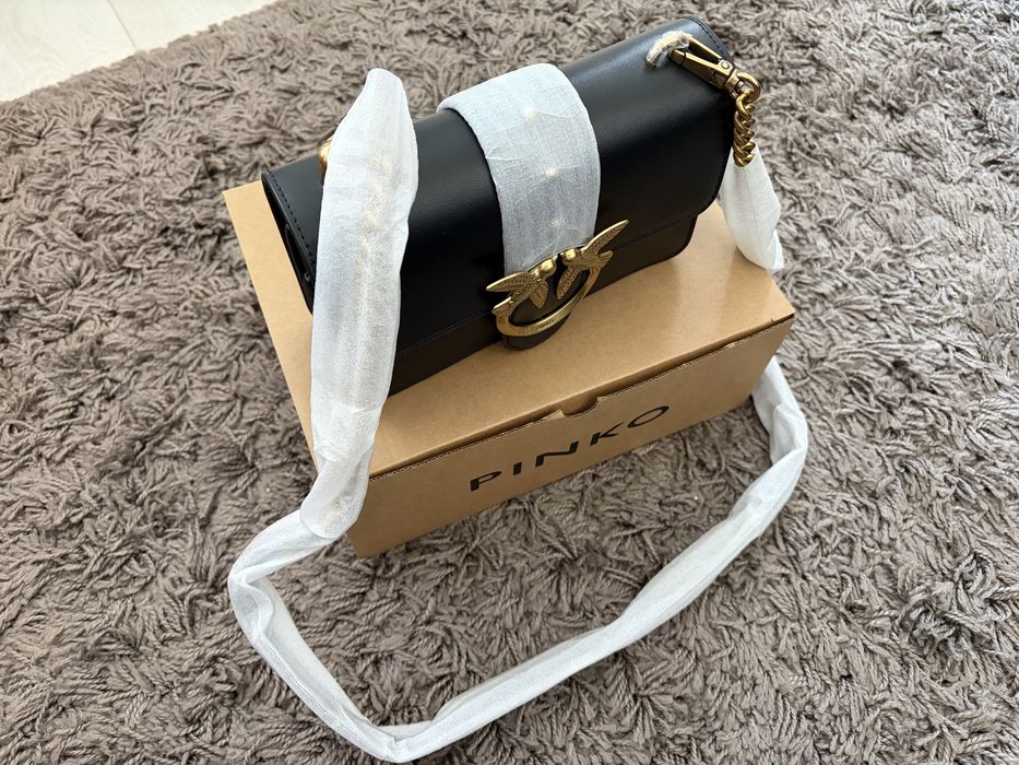 Geantă Pinko Love One Mini Cl PE 23 PLTT 100059 A0F1 Negru