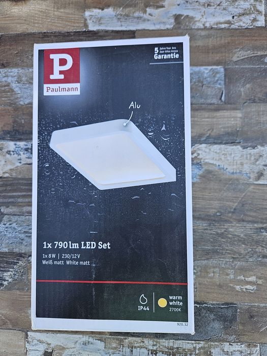 Panou / Spot LED aplicat mobilier-baie Paulmann Vane (IP44) – Nou, complet, 18 bucăți pe stoc