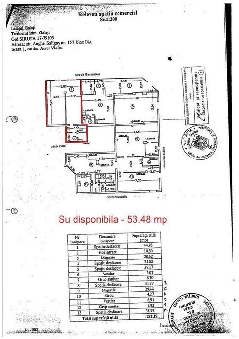 Spatiu comercial de inchiriat - deschidere Basarabiei, fara comision
