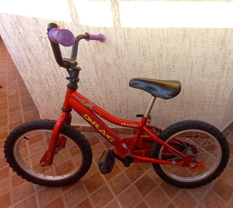 Детски велосипед 16” Drag Dragon, стоманена рамка, контра