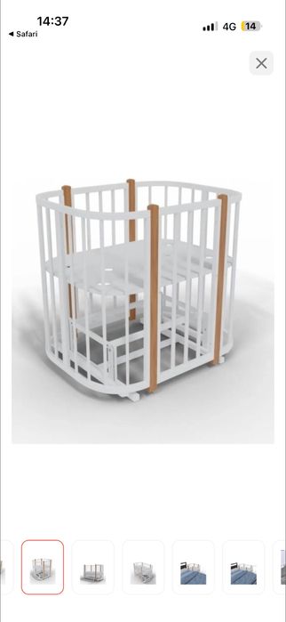 Детская кроватка, манеж трансформер viola lux