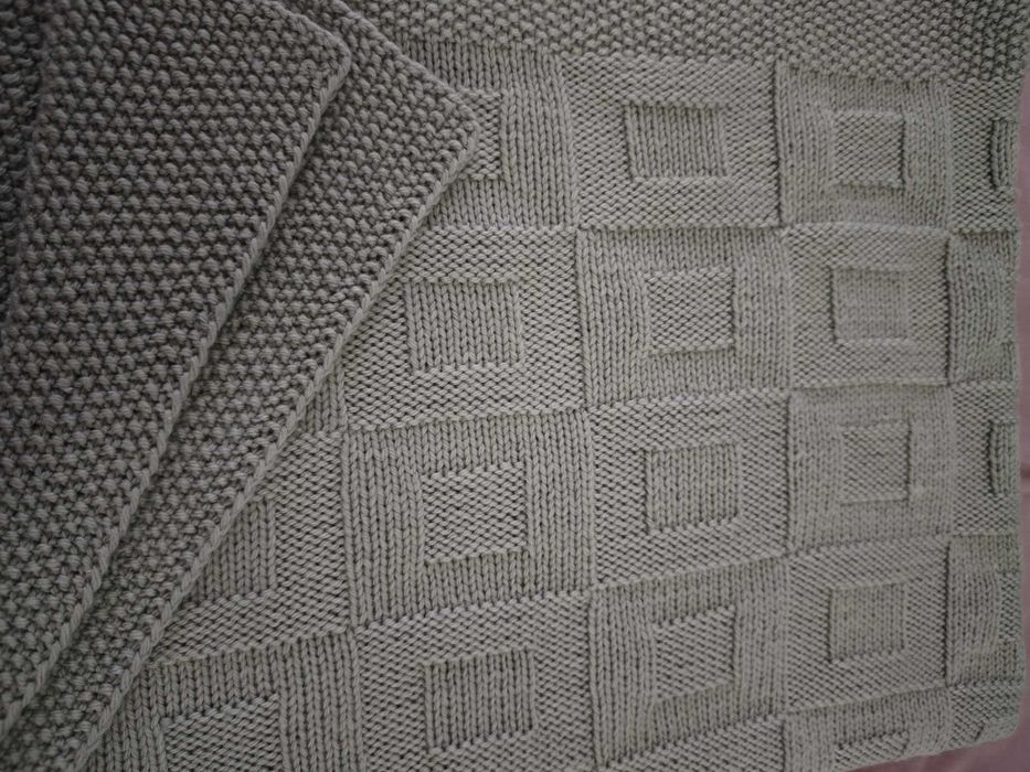 Детский вязанный плед ручной работы