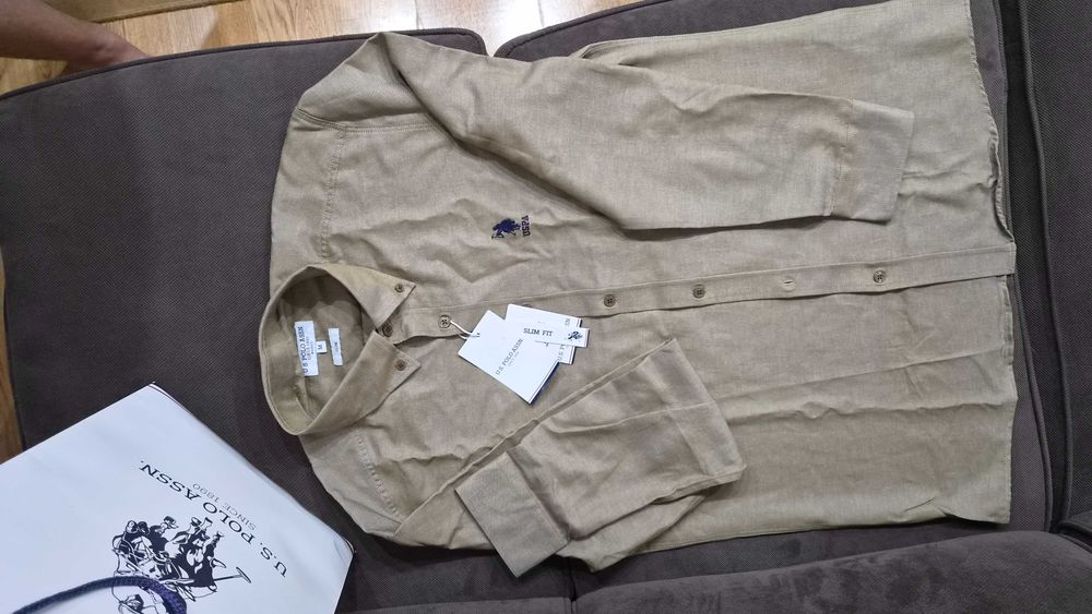 Camasa U.S. Polo ASSN. Slim NOU eticheta marime M