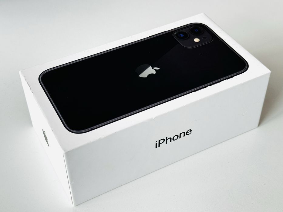 НОВ! Iphone 11 128GB Black 100% Батерия! Гаранция 6 месеца