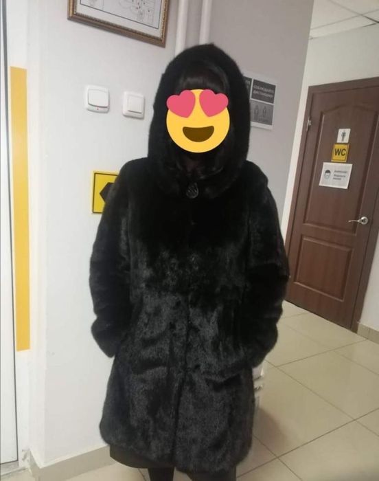 Шуба чёрный бриллиант