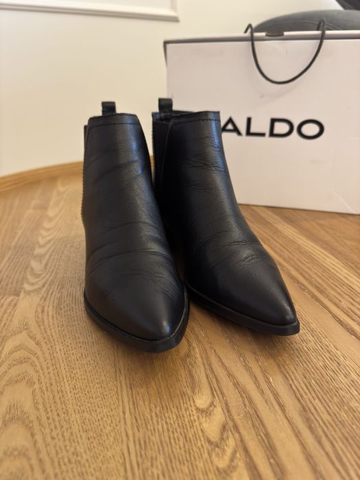 Botine din piele naturală - Aldo - Negru - 36