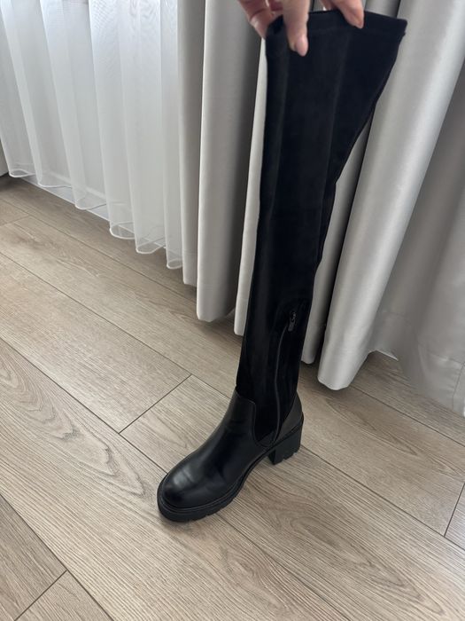 Велурени, секси чизми US Polo