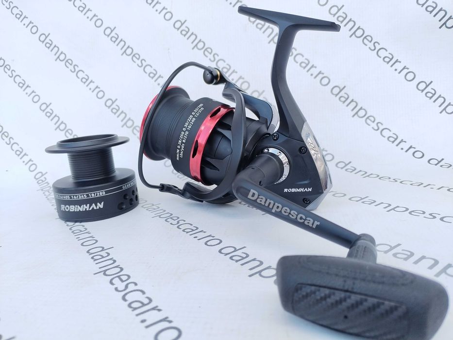 Mulinetă Feeder si Crap ROBINHAN RIVER MONSTER LA6000 tambur Long Cast