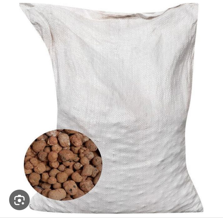 Керамзит в мешках.