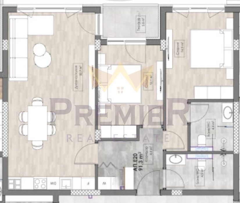 Продава се Тристаен апартамент в Пловдив, Кършияка - 107 кв.м за 1448 €/кв.м - Снимка #7
