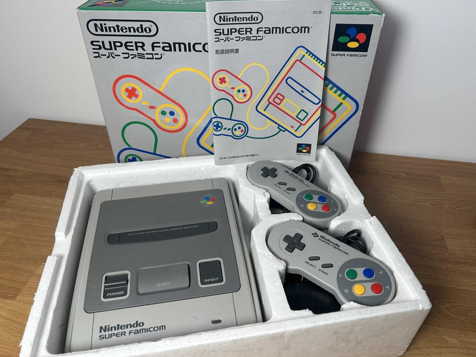 Super Famicom (Super Nintendo) FULL BOX Japonia + joc, HDMI, ca nou