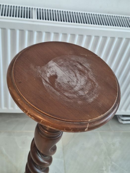 Piedestal din lemn, vintage, demontabil