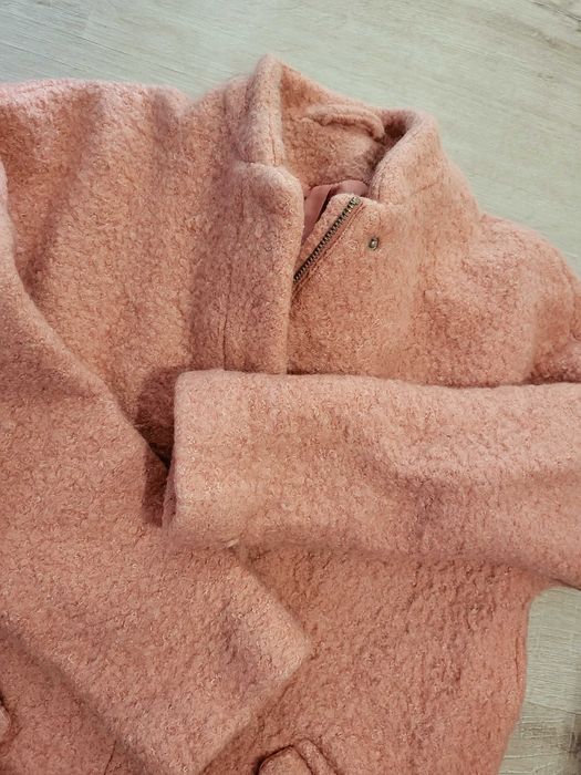 Розово  палто зимно