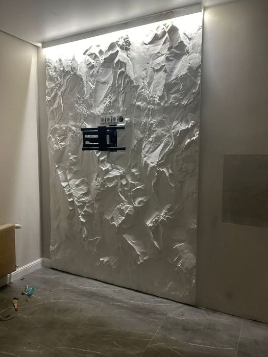 Гипсовый 3д панель Скала | skala | имитация скалы | 3d panel | decor