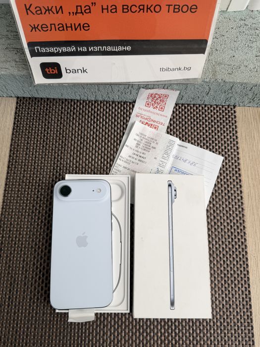 Нов!ЛИЗИНГ*30€/м iPhone Air 17 Sky blue айфон еър айр