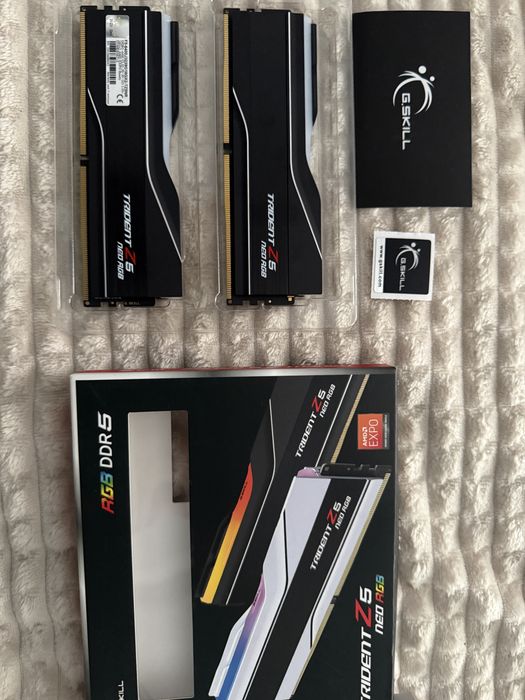 DDDR 5 32GB G.Skill Trident Z5 Neo RGB, AMD, RGB, DDR5, 2x16GB 6400MHz CL32