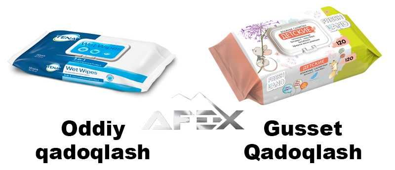 Avtomatik nam salfetka (vlajni salfetka) liniyasi (30-120 donalik)