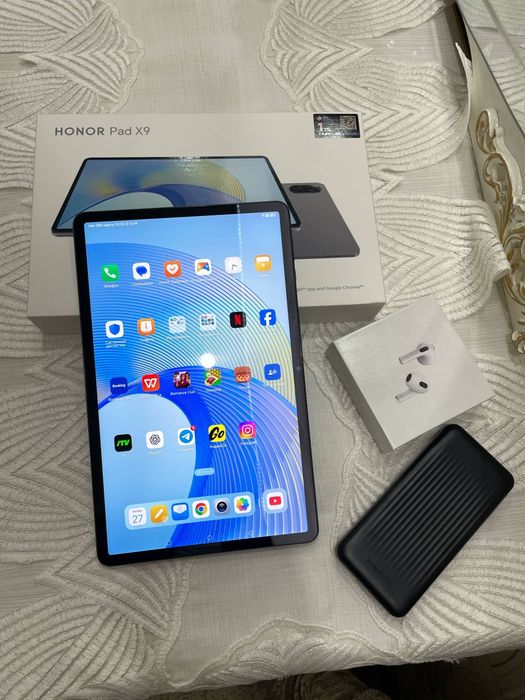 Honor Pad X9 Yengide turbti 4+3/128GB Airpods Povr bak bonus qberaman