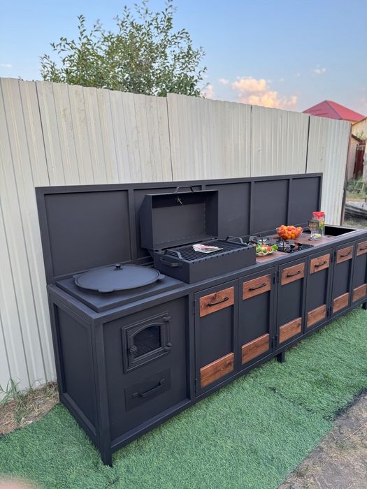 Мангалный комплекс в стиле Лофт