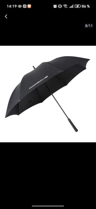 Зонт классический чёрный
