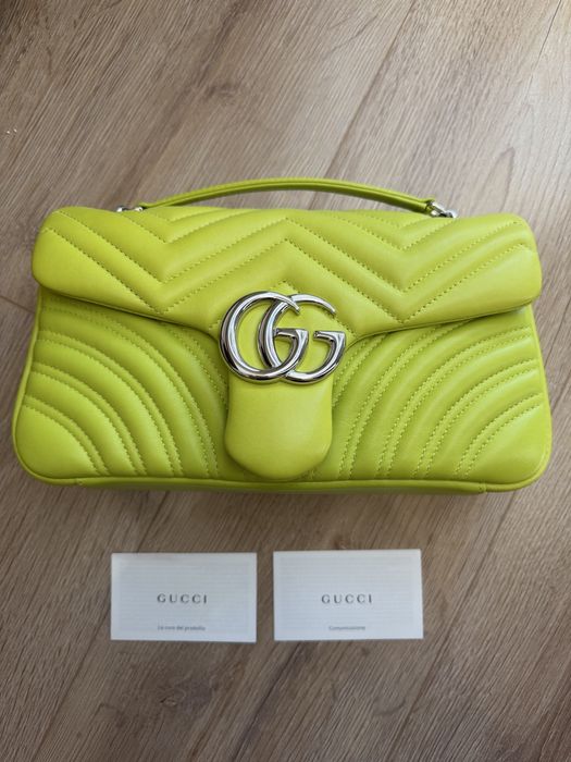 Gucci GG Marmont Matelassé Top Handle Shoulder Bag дамска чанта