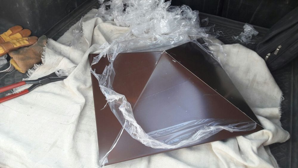 Колпак жестяной на забор