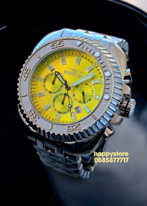 INVICTA Fury Silver green dial 50 mm, Инвикта нов ръчен часовник