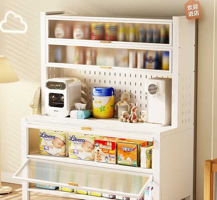 Кухонный универсальный шкаф для посуды и техники