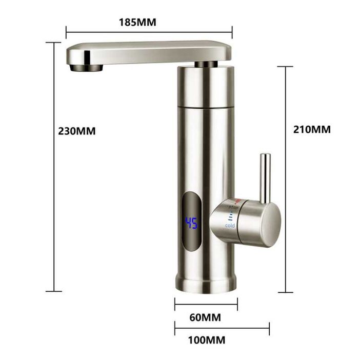 Robinet Electric Inox IARMAC, 3000W, Cu Afisaj