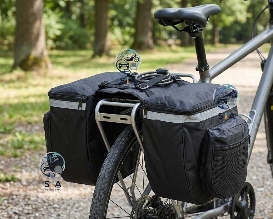 Дисаги за велосипед, Странична двойна чанта за колело, 30см