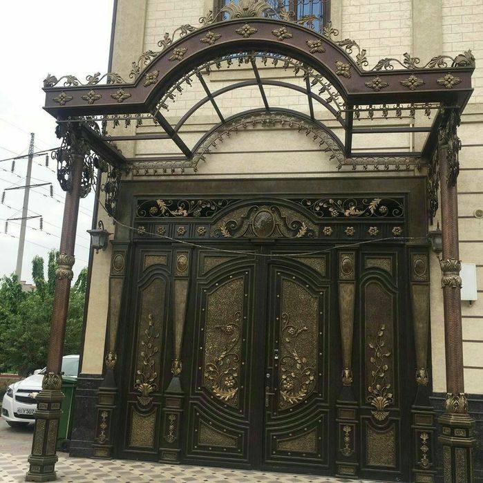 Darvoza kraska qilamiz/Покрасим ворота/Навес/Огрождение/решотка