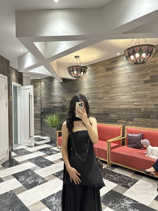 Платье вечернее черное