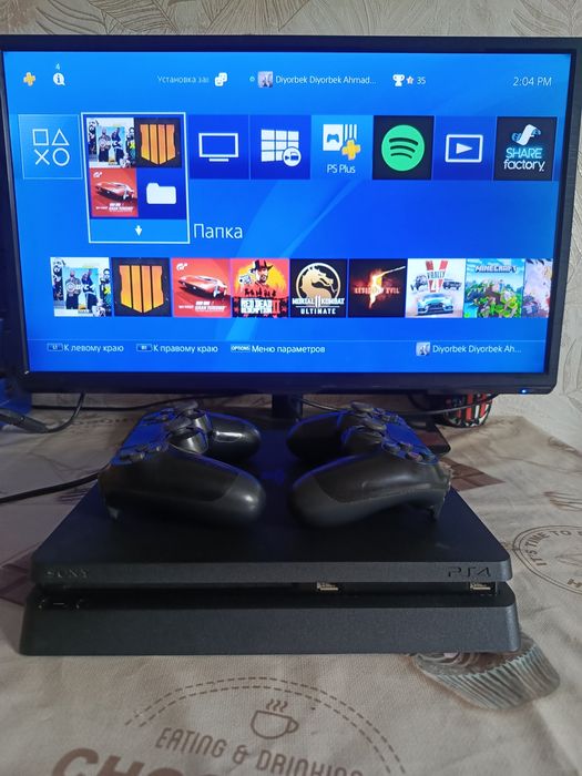 Ps4 slim 1TB HDR +игры +гарантия