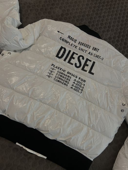 Geacă Diesel puffer albă originală -nouă
