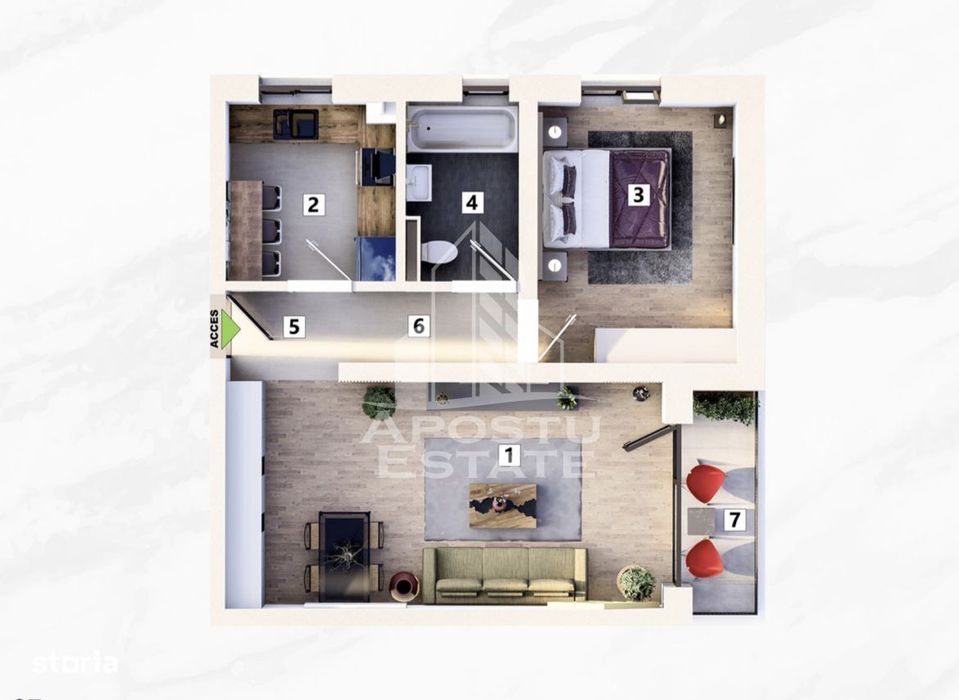Apartamente cu 2 camere de vanzare, parcare inclusa, Mehala Timisoara