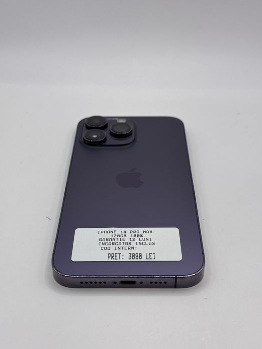 Iphone 14 Pro Max 128GB 100% Garantie Rate - zonemag.ro