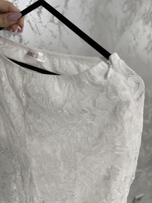 Дамски сет бял с дантела