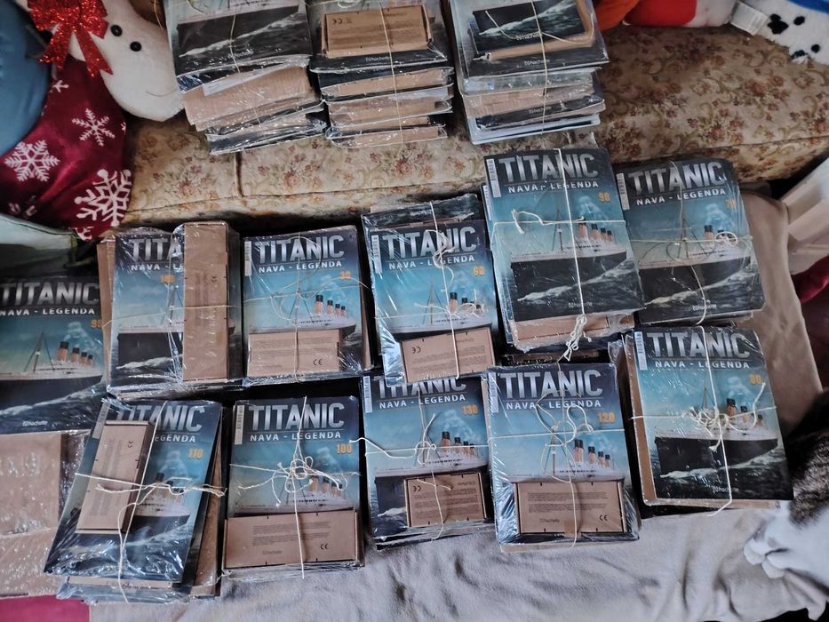 Colectia de reviste Titanic completa +carbune autentic de pe Titanic