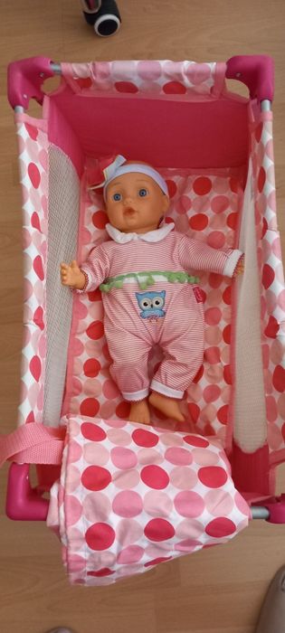 Голяма детска кошара с кукла