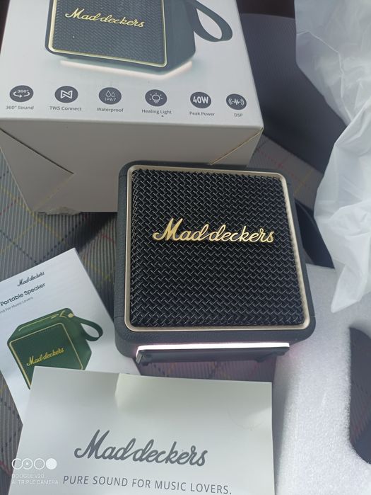 Преносим Bluetooth високоговорител MG II, 40W дълбок бас с DSP звук, RGB светлини