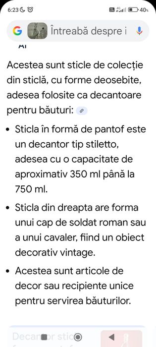 sticla de colectie