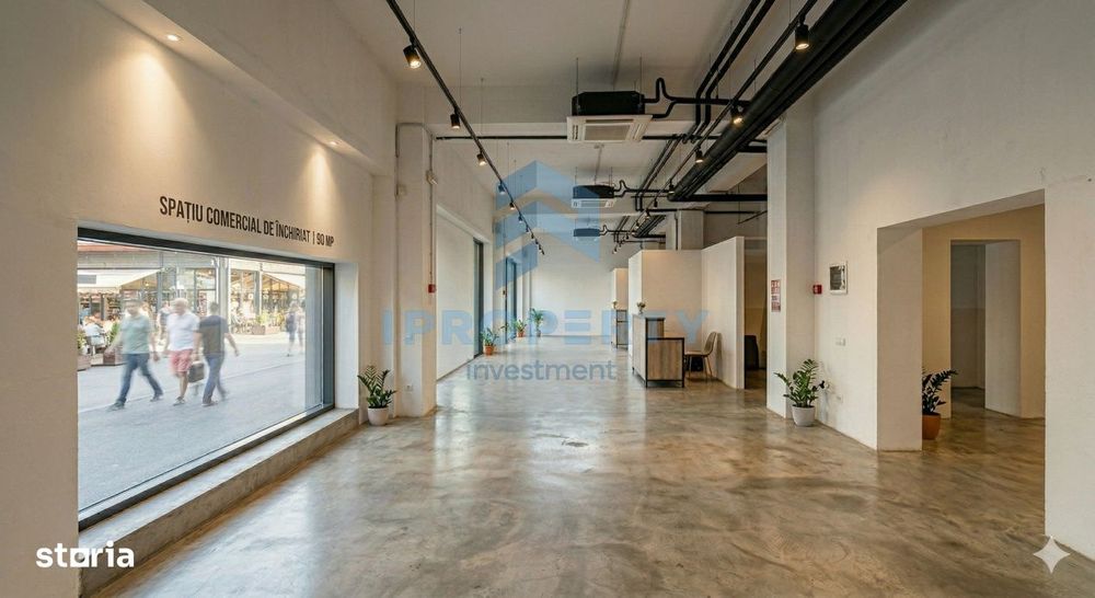 Spatiu Comercial | Floreasca | 90 mp | Vad intens | Vitrina stradala |