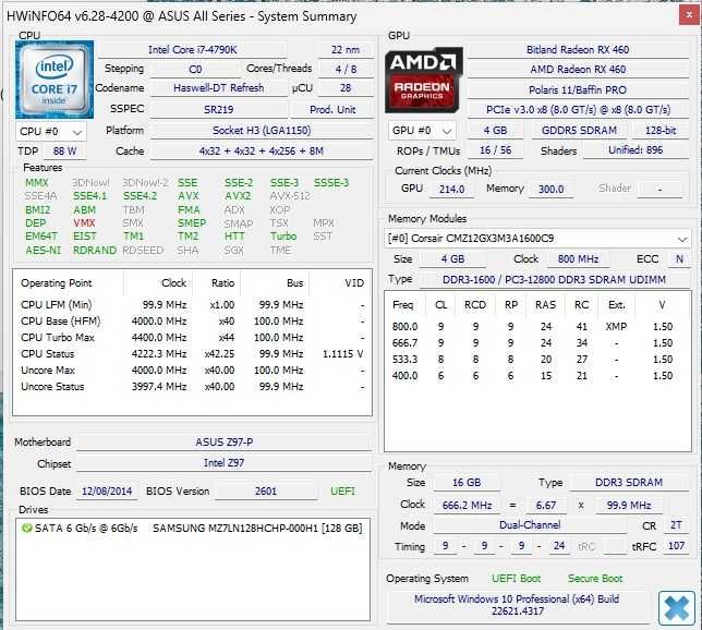 Placa de baza Asus Z97-P soket 1150 Intel Gen 4 Slot M2