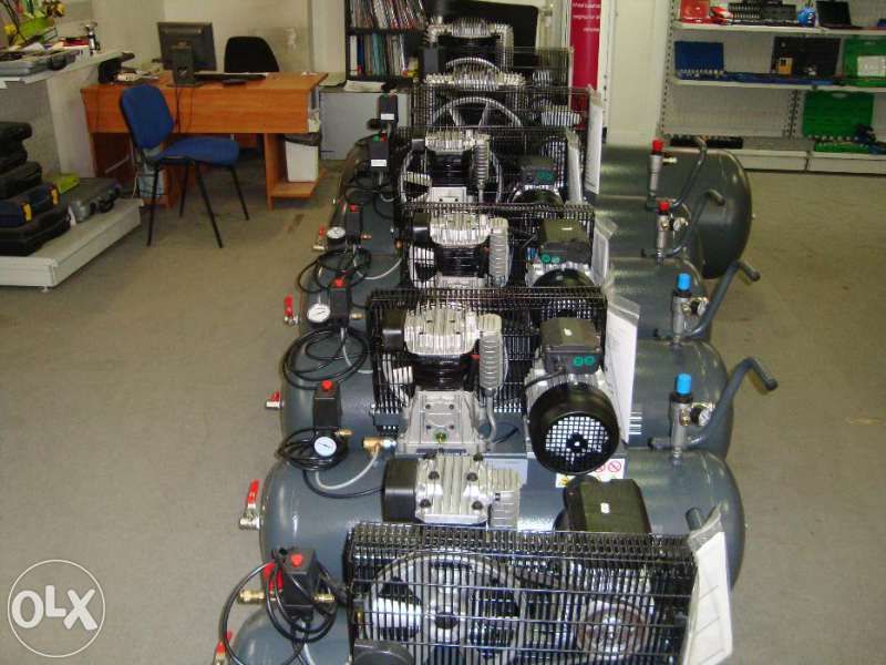 Компресор за въздух с резервоари от 24лт до 500лт.