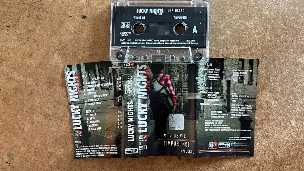 Caseta Audio Vita De Vie / Timpuri Noi ‎– Lucky Nights Unplugged