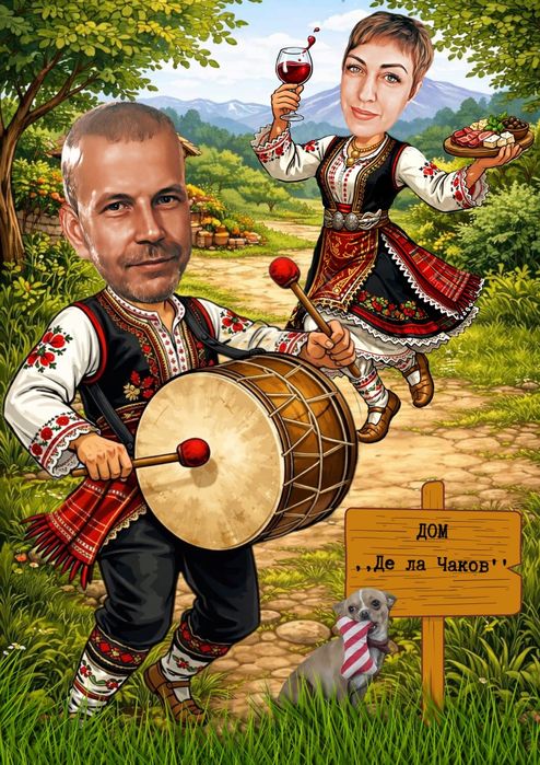 Карикатура-подарък