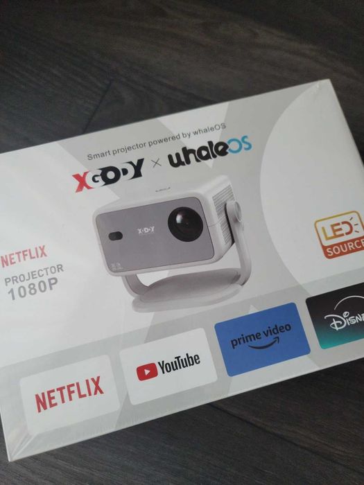 Xgody 4К интелигентен проектор, Регулируеми нива на яркост, Netflix