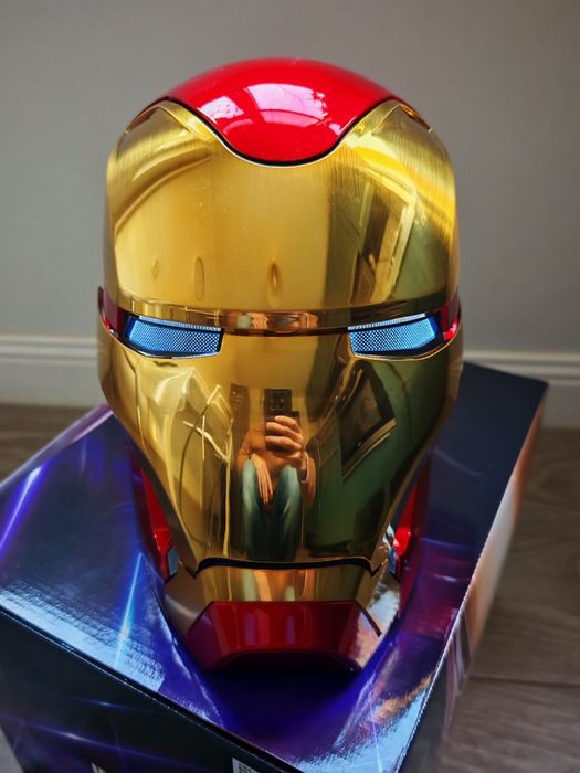 Casca electrica Iron Man MK5 1:1 PREȚ PROMO,telecomanda,comanda vocala